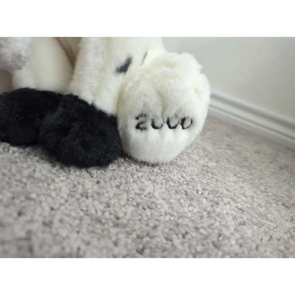 Vintage Walt Disney Dalmatian Dog Santa Hat Plush Stuffed Toy 2000‎ Christmas